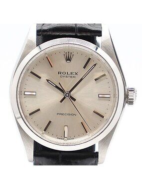 Rolex Oyster Manual Wind Silver Dial Watch